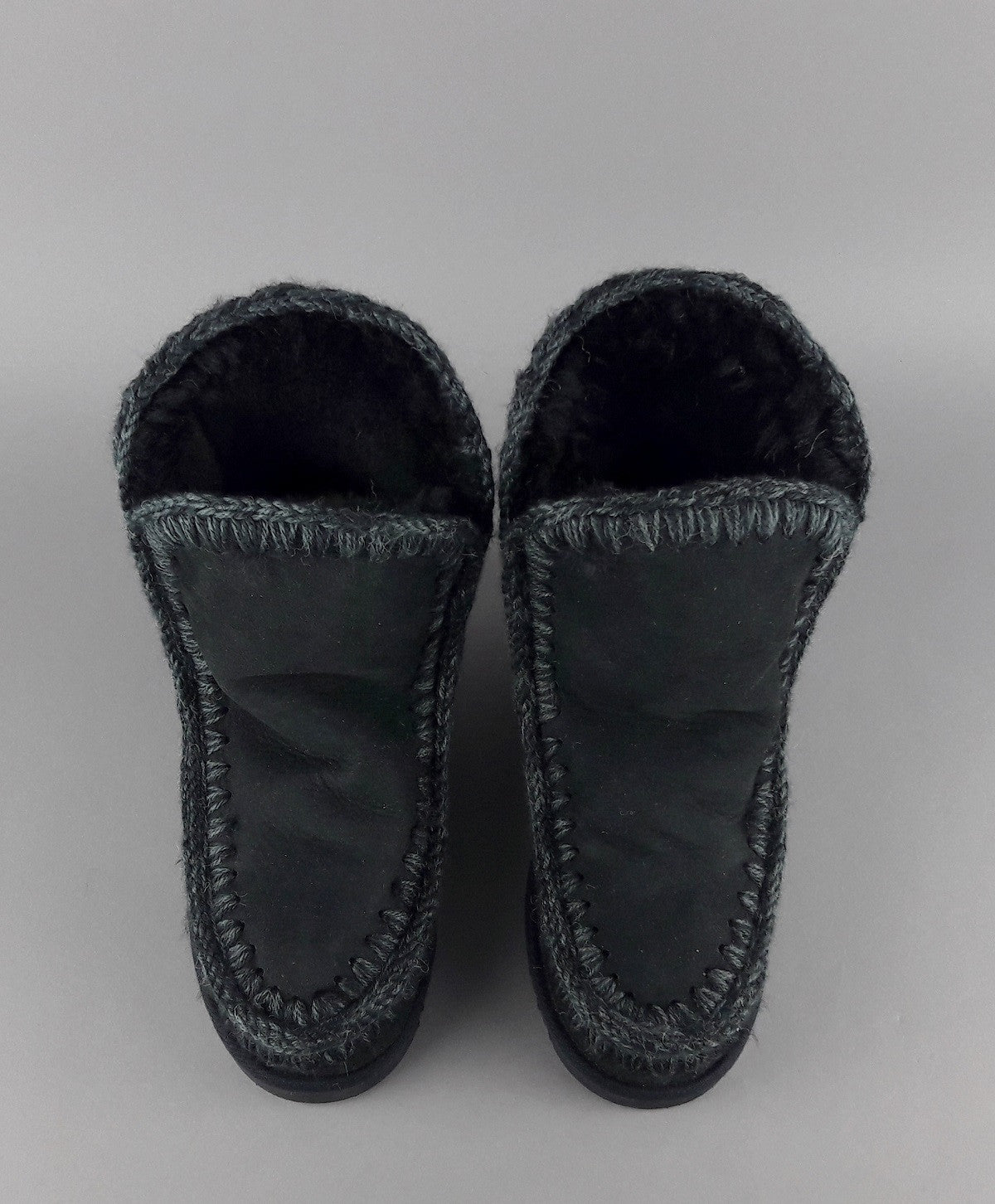 Mou Eskimo Wedge Donna Montone Double-Face Nero