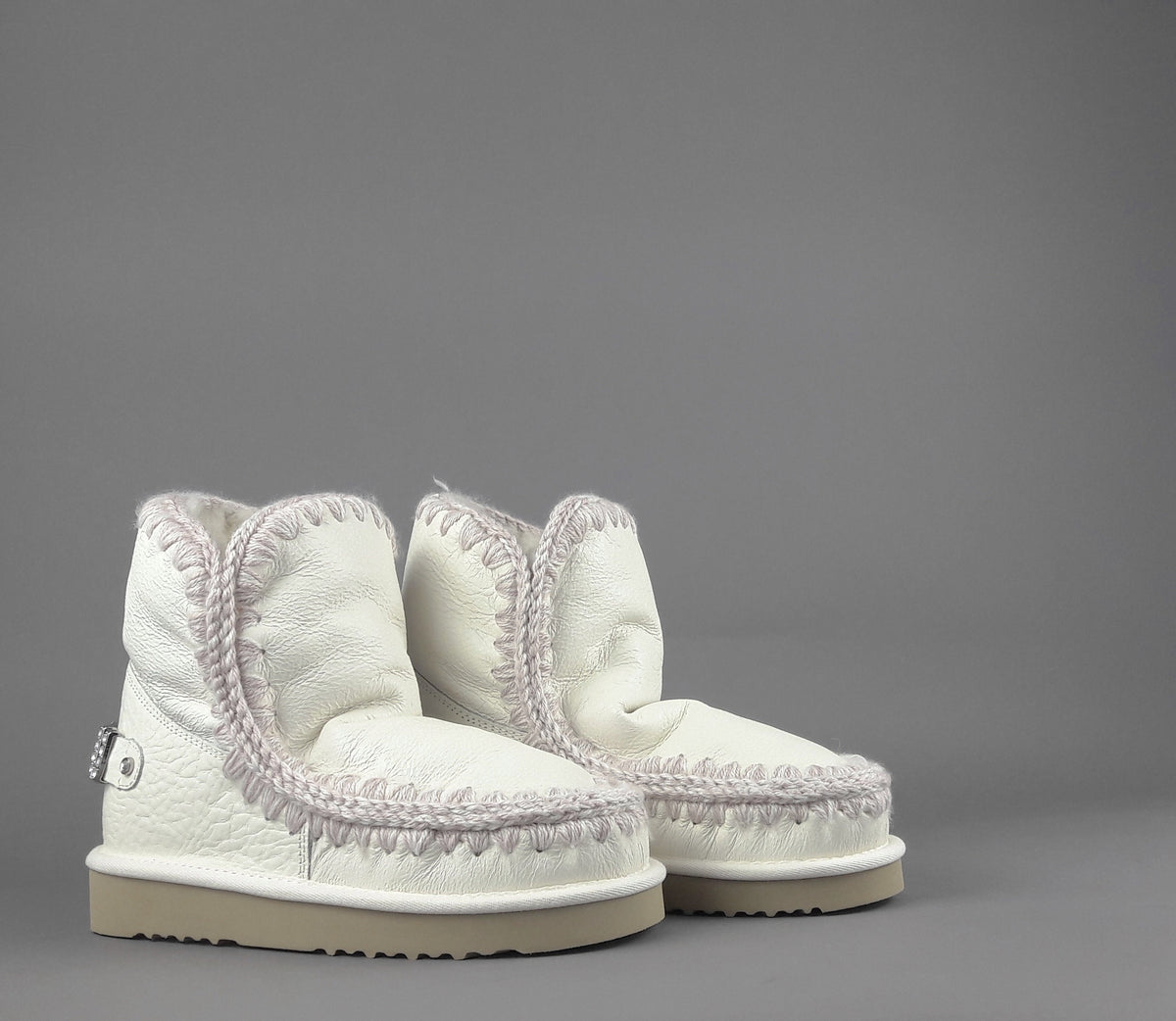 Mou Eskimo 18 Donna Montone Double-Face Bianco