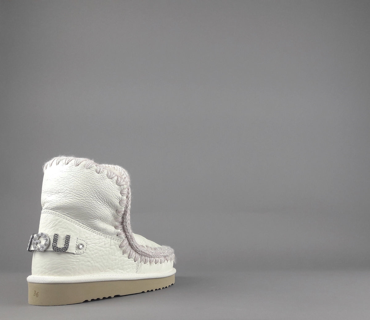 Mou Eskimo 18 Donna Montone Double-Face Bianco