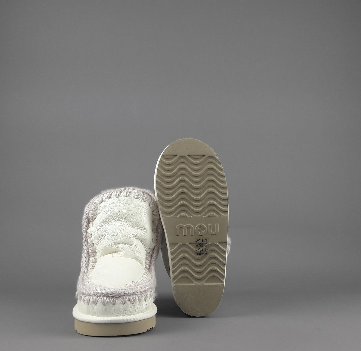 Mou Eskimo 18 Donna Montone Double-Face Bianco