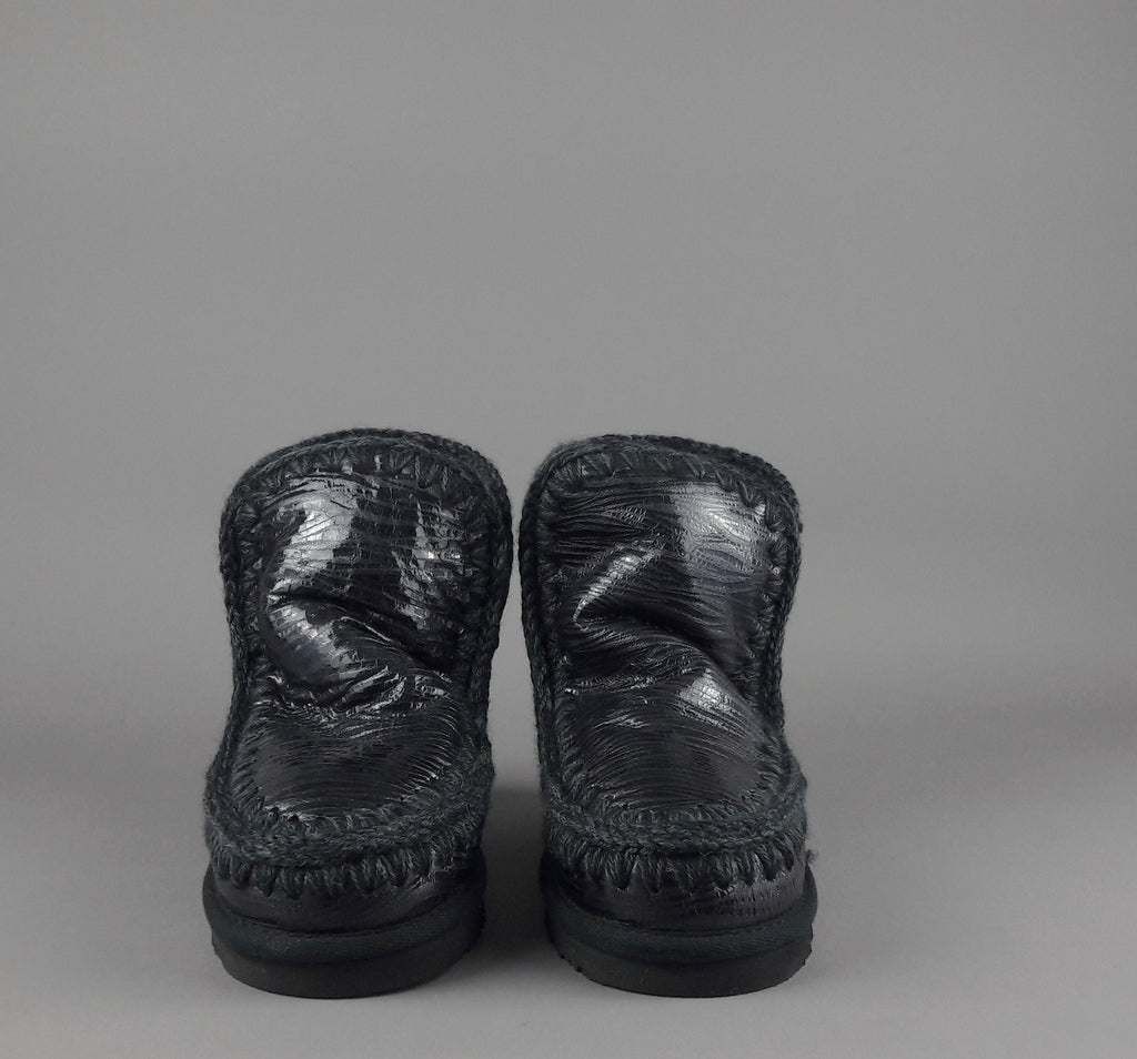 Mou Eskimo 18 Donna Montone Double-Face Lached Nero