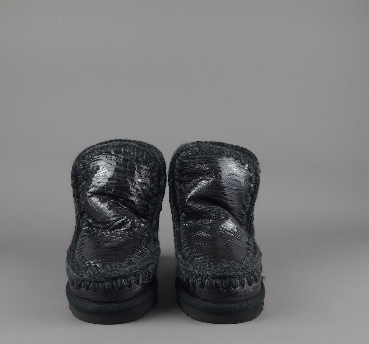 Mou Eskimo 18 Donna Montone Double-Face Lached Nero