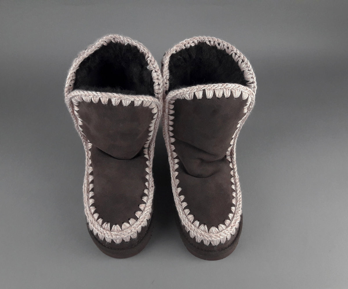 Mou Eskimo 24 Donna Montone Double-Face Marrone Scuro