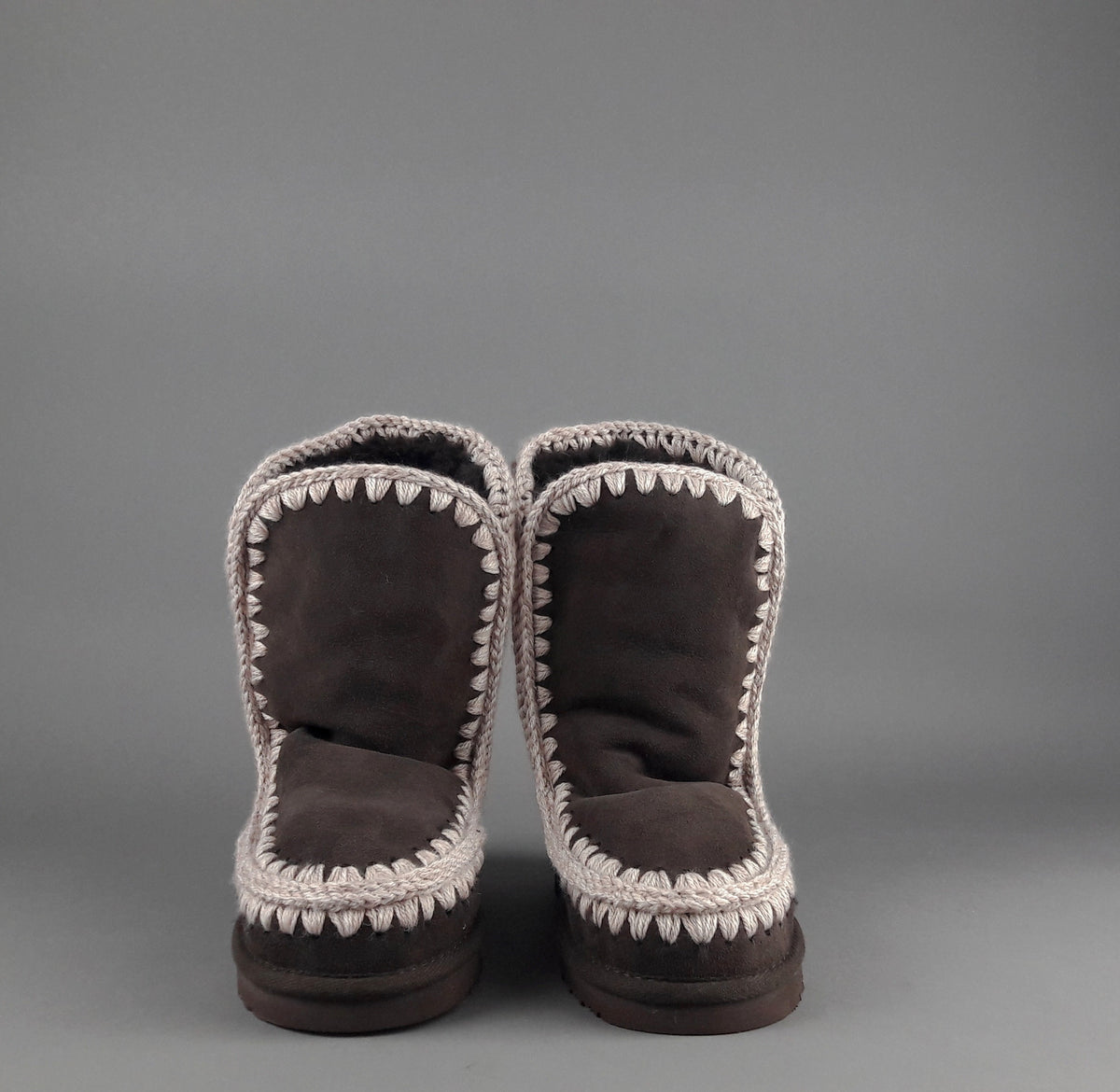Mou Eskimo 24 Donna Montone Double-Face Marrone Scuro