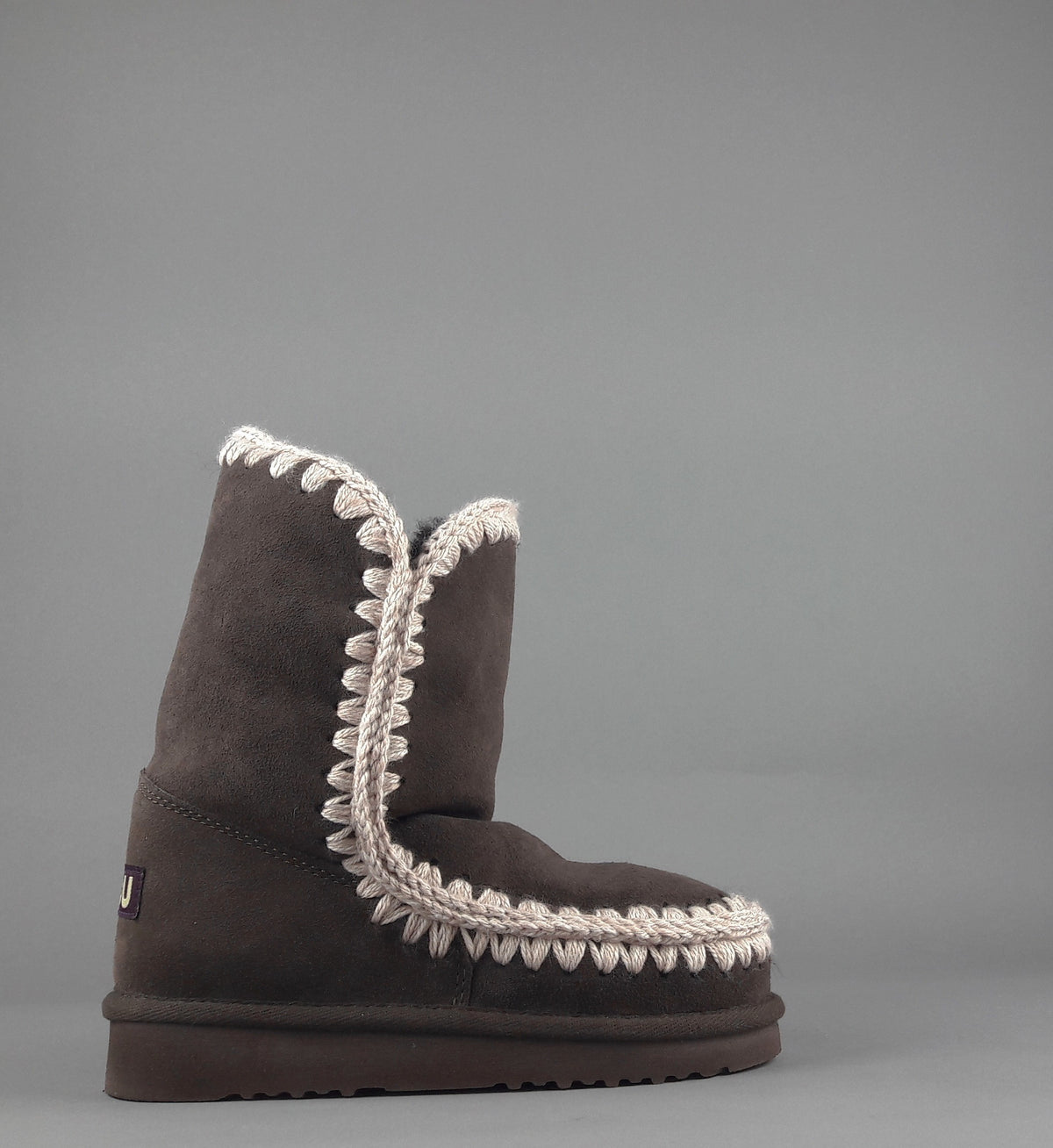 Mou Eskimo 24 Donna Montone Double-Face Marrone Scuro