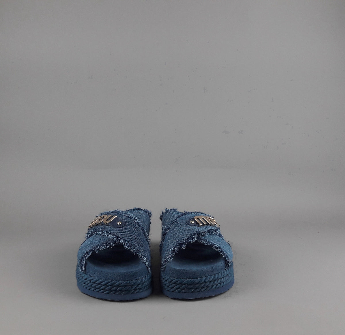 Mou Sandalo Criss-Cross Donna Denim