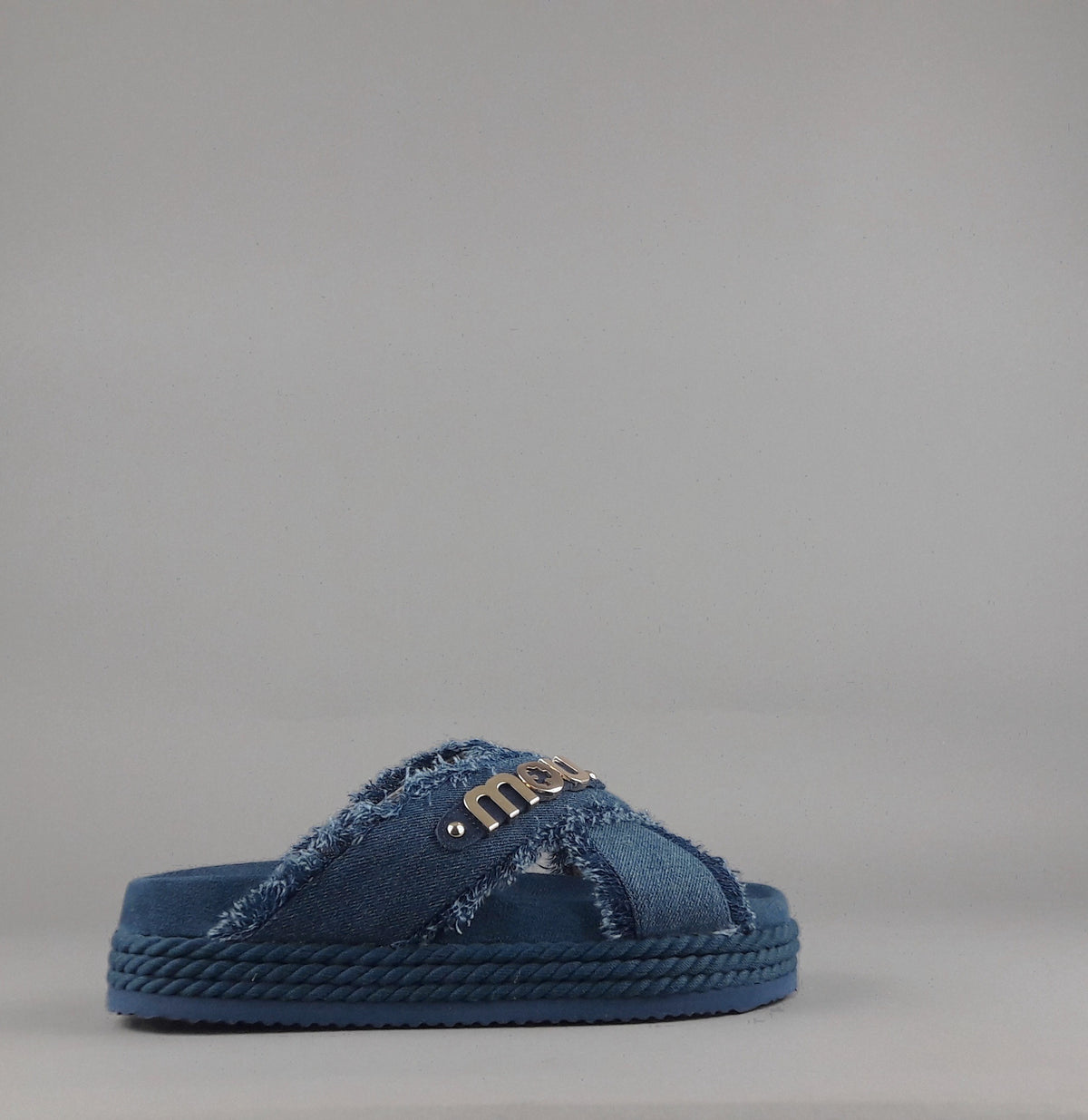 Mou Sandalo Criss-Cross Donna Denim