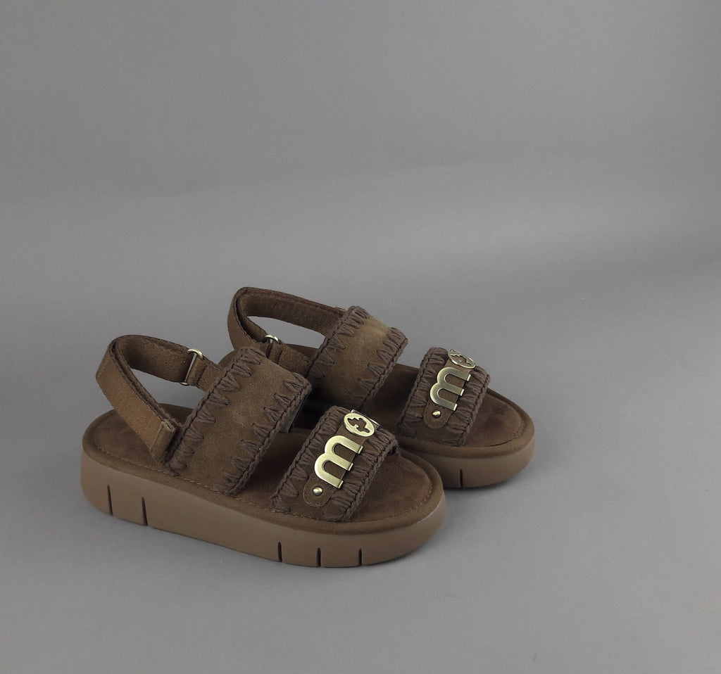Mou Sandalo Donna Bounce Camoscio Marrone