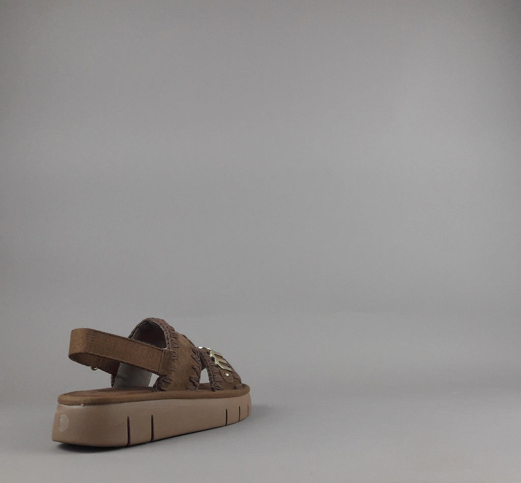Mou Sandalo Donna Bounce Camoscio Marrone