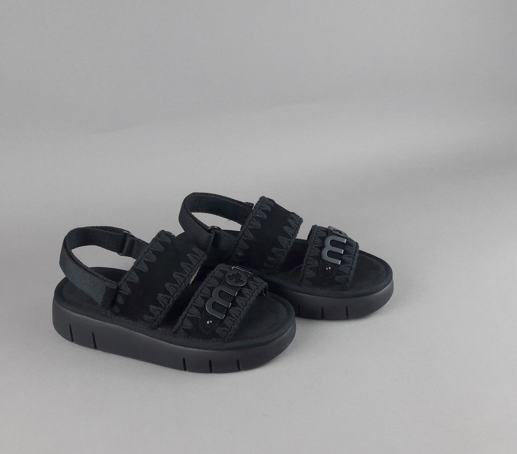 Mou Sandalo Donna In Camoscio Nero