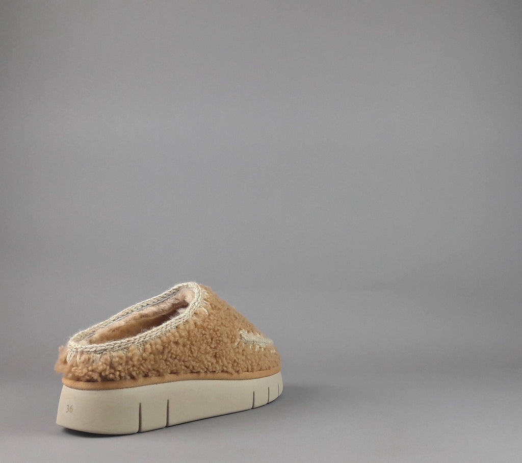 Mou Slipper Eskimo Bounce Donna Montone Effetto Bear Marrone Chiaro