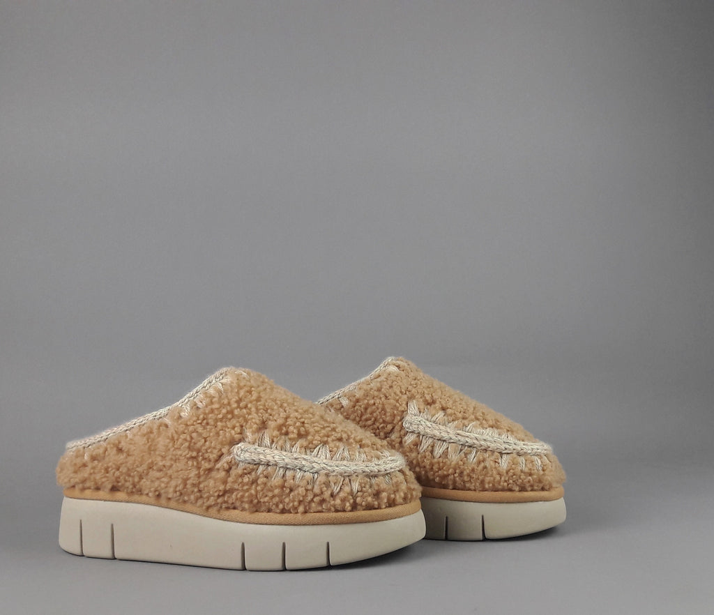 Mou Slipper Eskimo Bounce Donna Montone Effetto Bear Marrone Chiaro