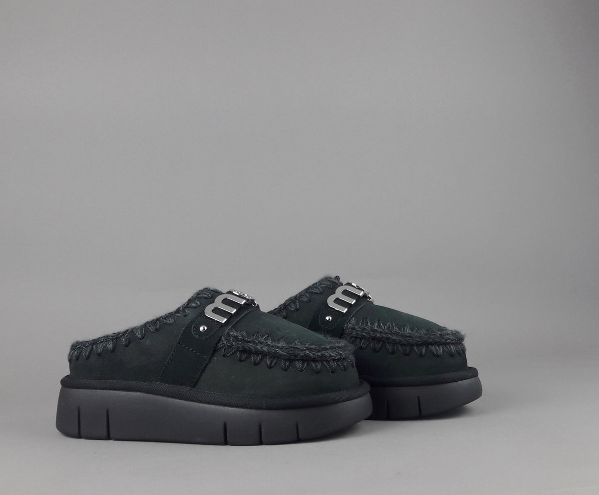 Mou Slipper Eskimo Bounce Donna Montone Nero