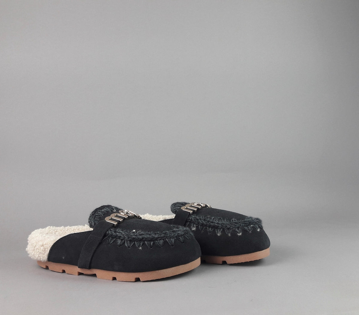 Mou Slipper Eskimo Donna Montone Double-Face Effetto Nero