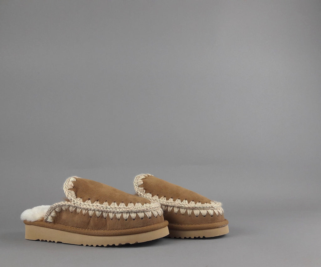 Mou Slipper Eskimo Donna Montone Marrone Chiaro