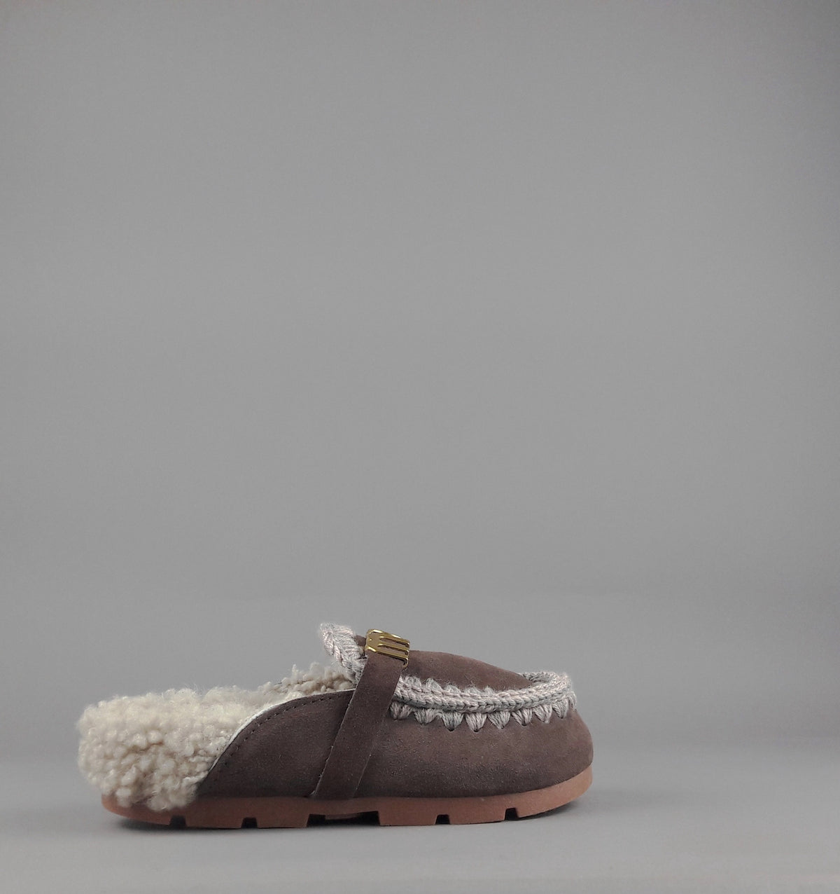 Mou Slipper Eskimo Donna Montone Marrone Scuro