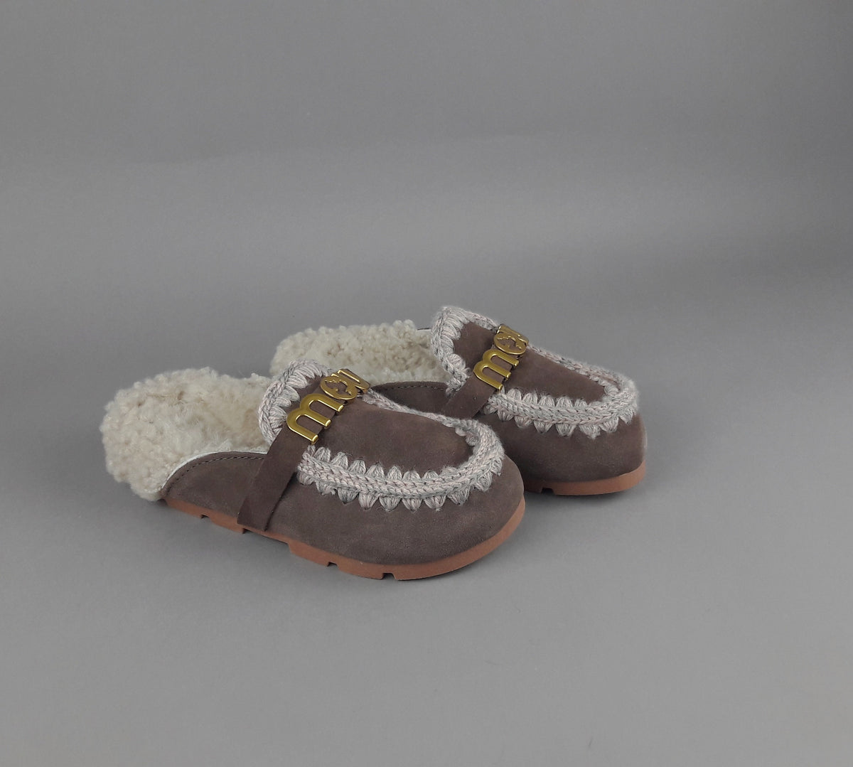 Mou Slipper Eskimo Donna Montone Marrone Scuro