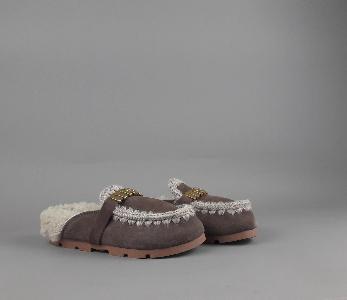 Mou Slipper Eskimo Donna Montone Marrone Scuro