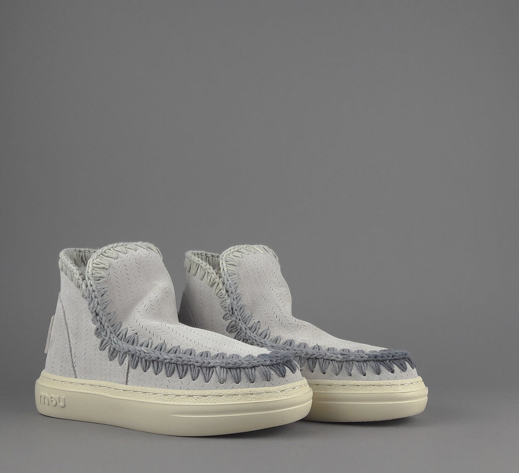 Mou Summer Eskimo Sneakers Donna Camoscio Traforato Grigio Charo