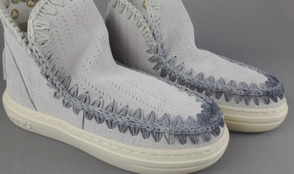 Mou Summer Eskimo Sneakers Donna Camoscio Traforato Grigio Charo