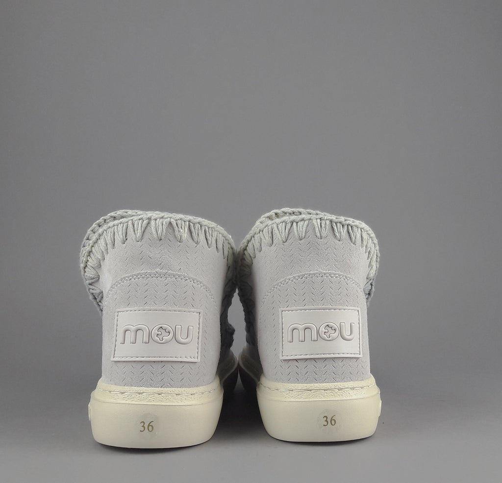 Mou Summer Eskimo Sneakers Donna Camoscio Traforato Grigio Charo