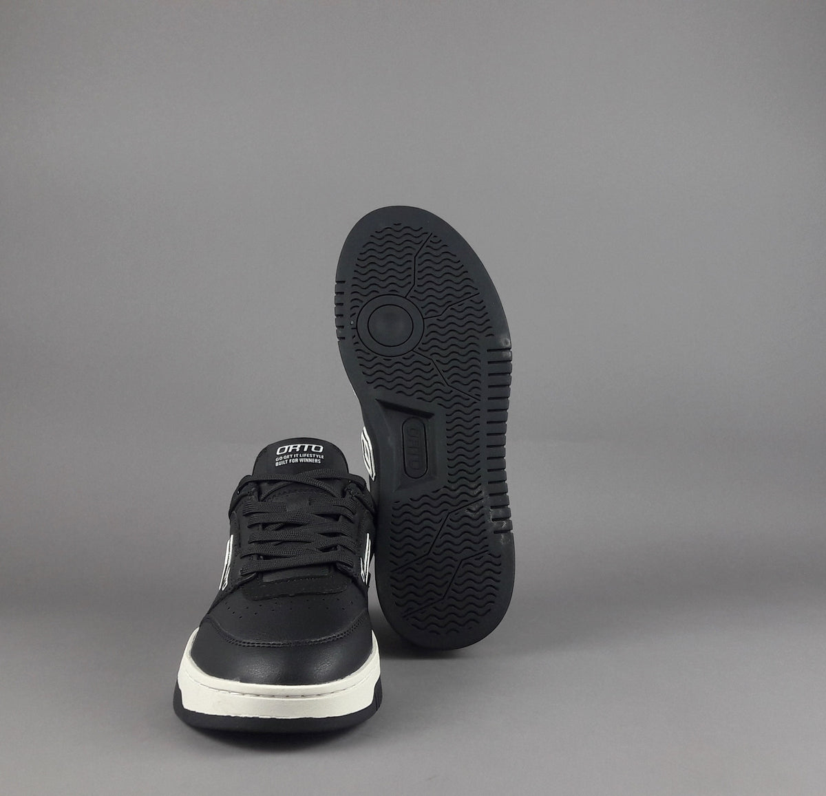 Orto Sneakers Uomo Eclipse Ecopelle Nero