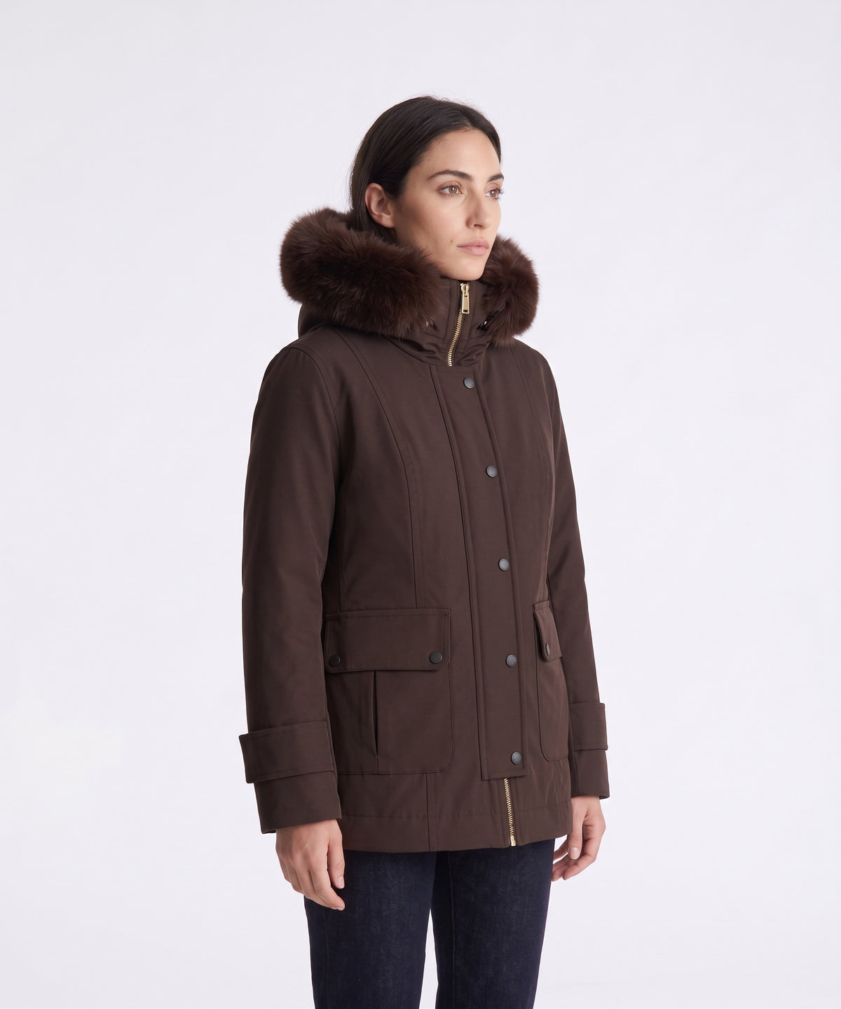 Peuterey Giubbino Donna Buriram Soft Shell Stretch Marrone Scuro