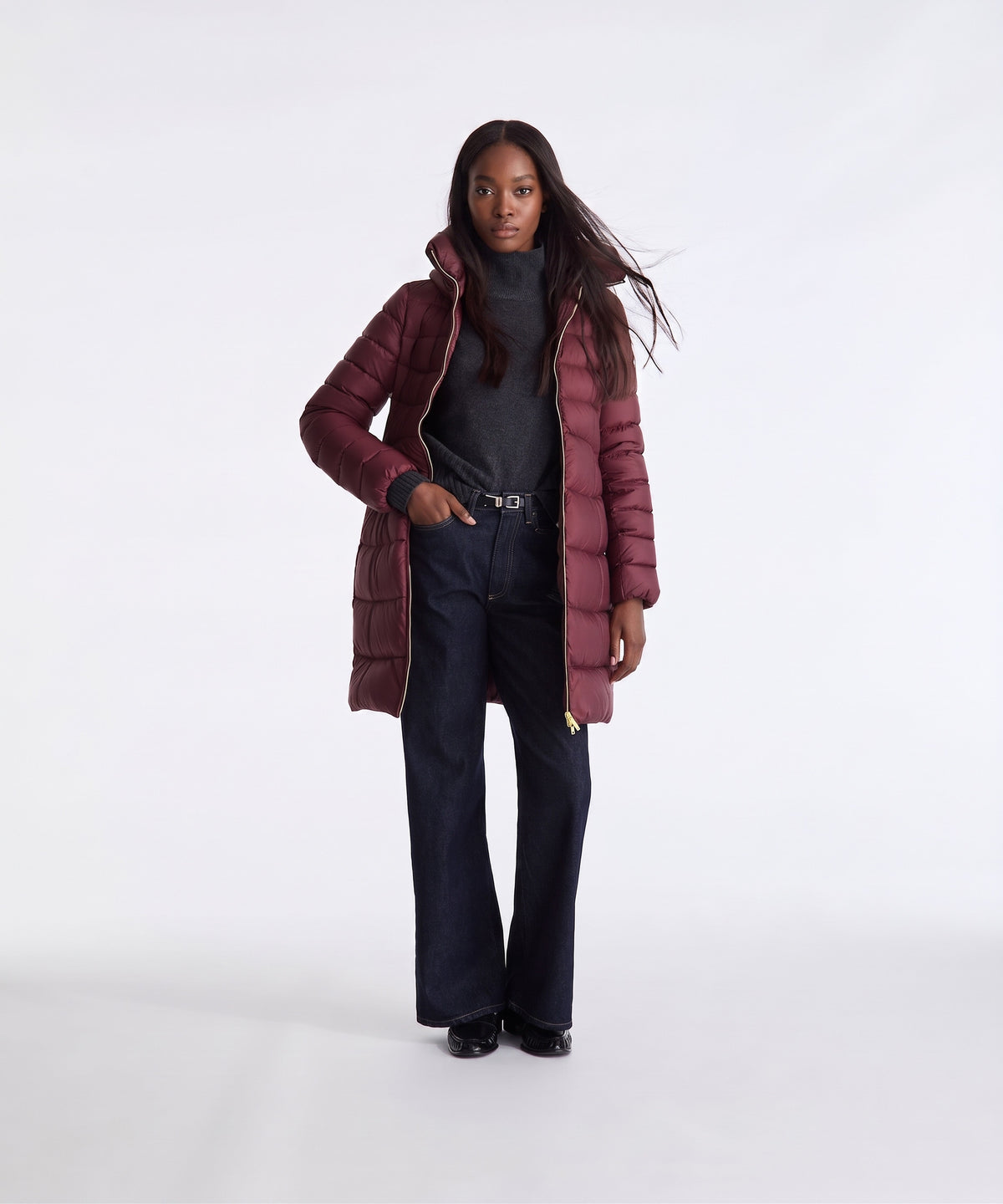Peuterey Piumino Donna Fortex Tessuto Nylon Bordeaux