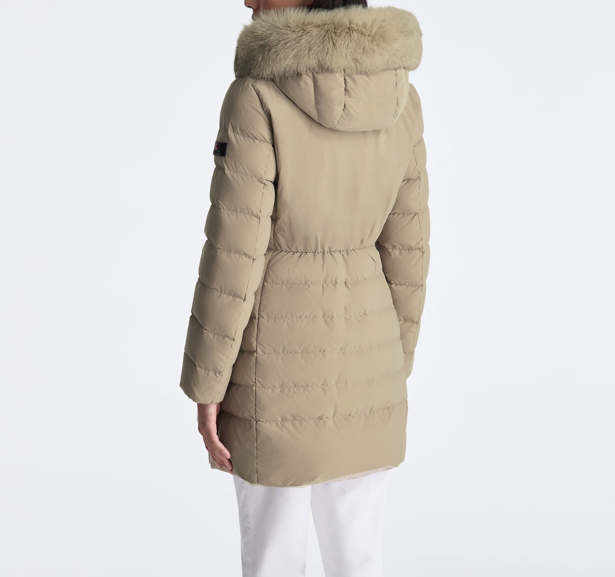 Peuterey Piumino Donna Seriola Nylon Beige Opaco