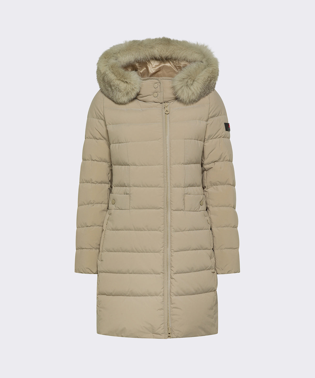 Peuterey Piumino Donna Seriola Nylon Beige Opaco