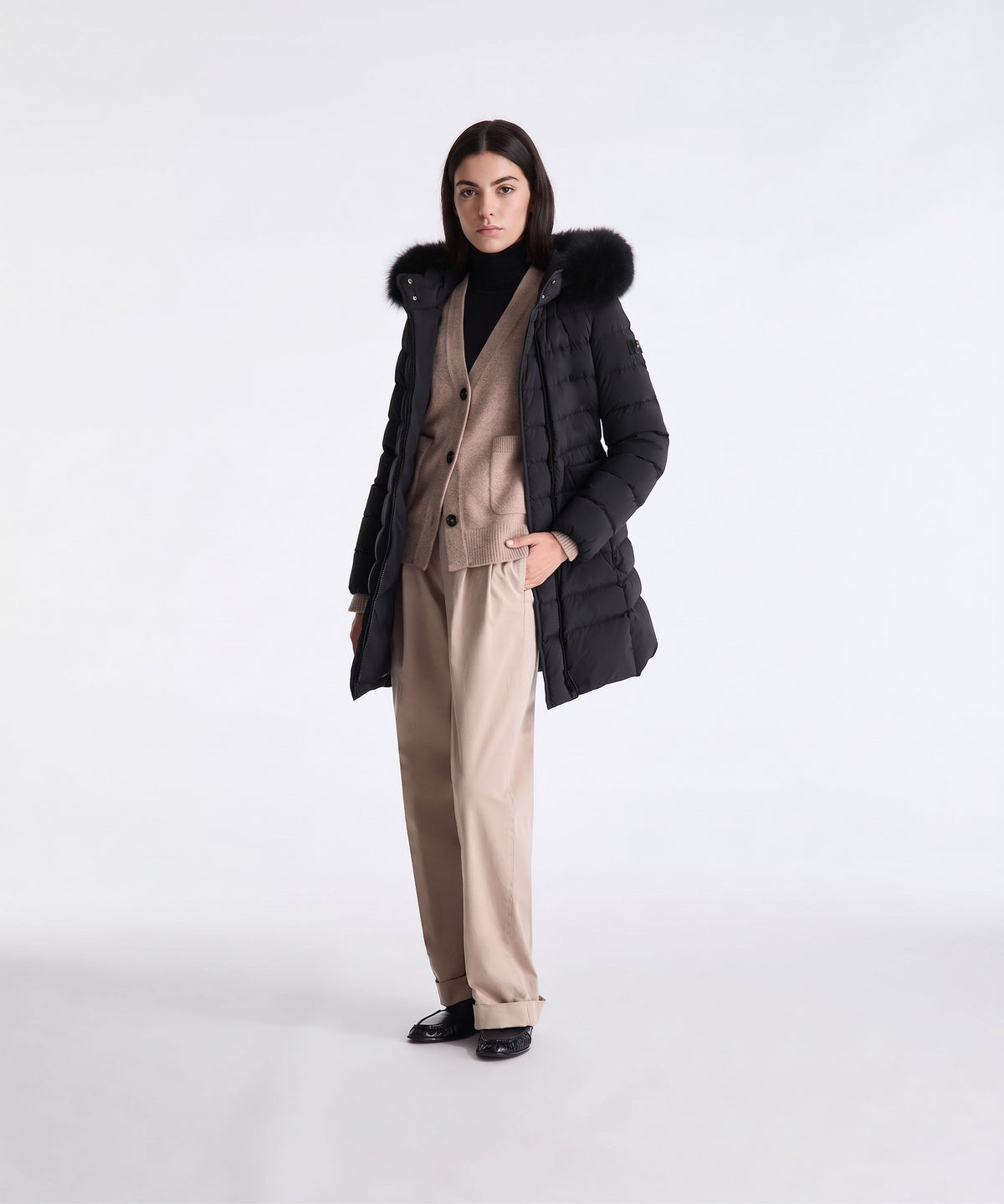 Peuterey Piumino Donna Seriola Nylon Nero