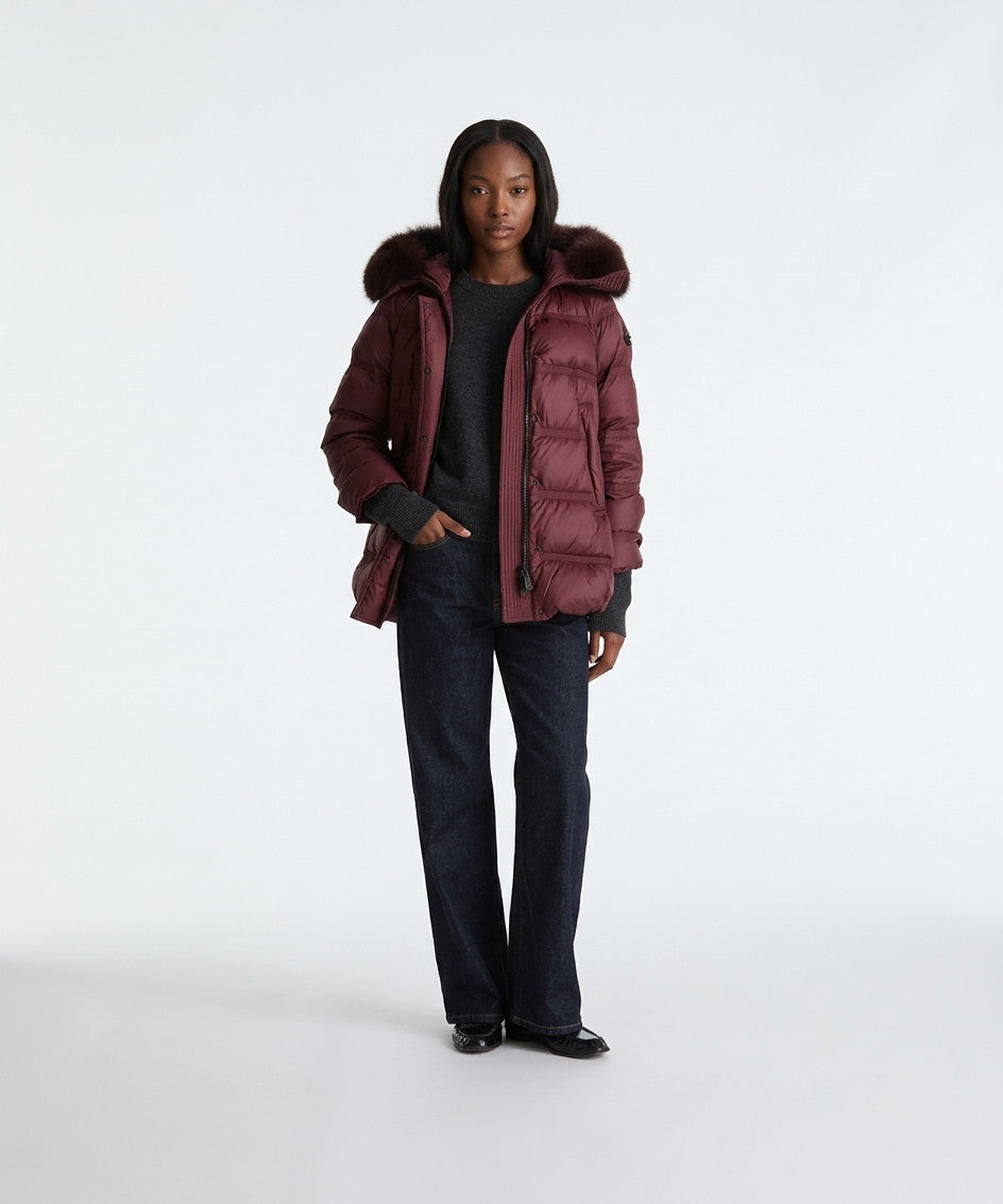 Peuterey Piumino Donna Takan Nylon Bordeaux