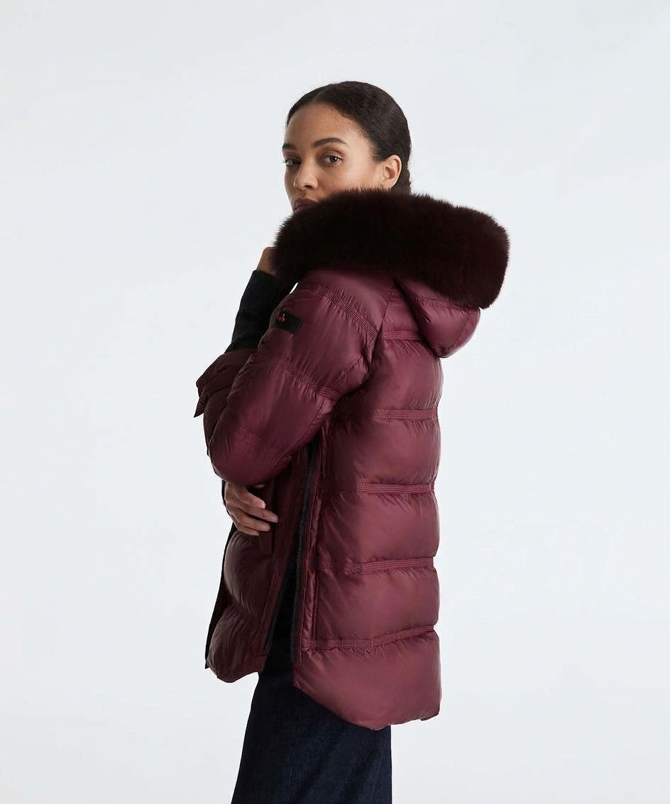 Peuterey Piumino Donna Takan Nylon Bordeaux