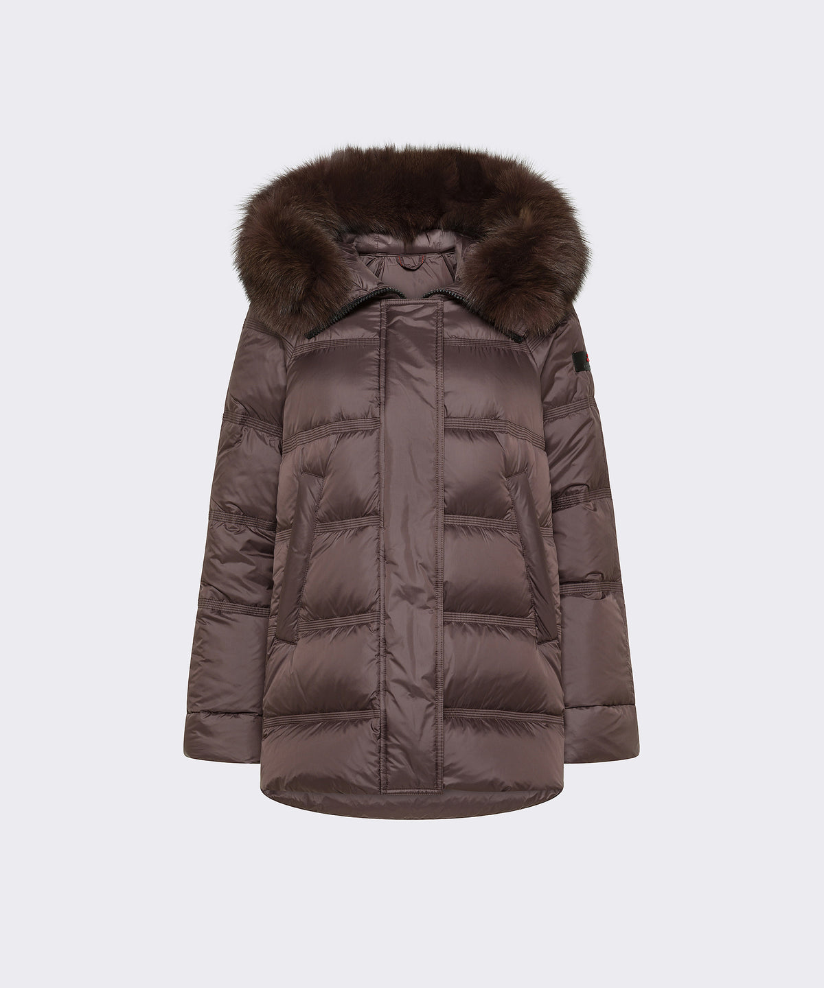 Peuterey Piumino Donna Takan Nylon Marrone Scuro