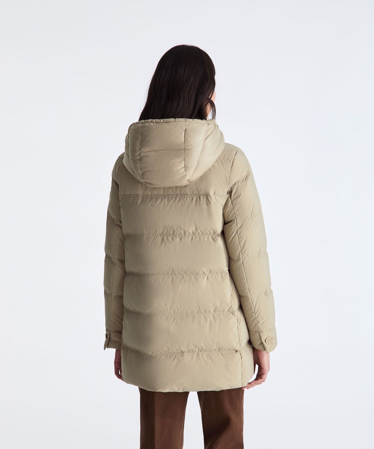 Peuterey Piumino Donna Unix Tessuto Nylon Beige Opaco
