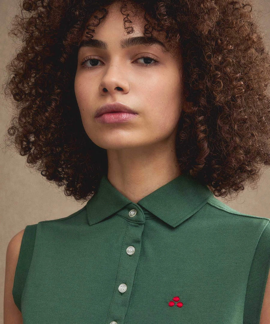 Peuterey Polo Smanicata Cotone Stretch