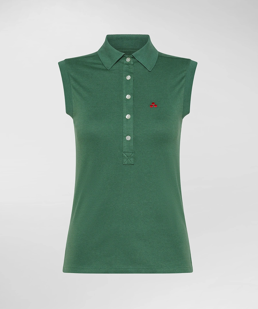 Peuterey Polo Smanicata Cotone Stretch