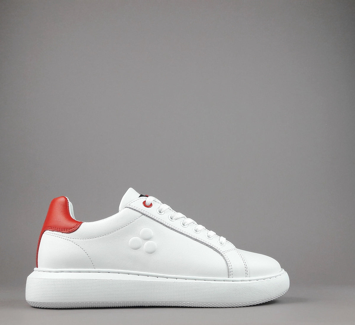 Peuterey Sneakers Donna Pelle Bianco Spoiler Rosso