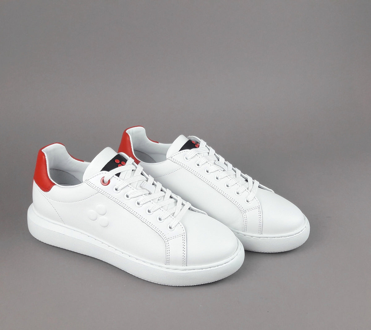Peuterey Sneakers Donna Pelle Bianco Spoiler Rosso