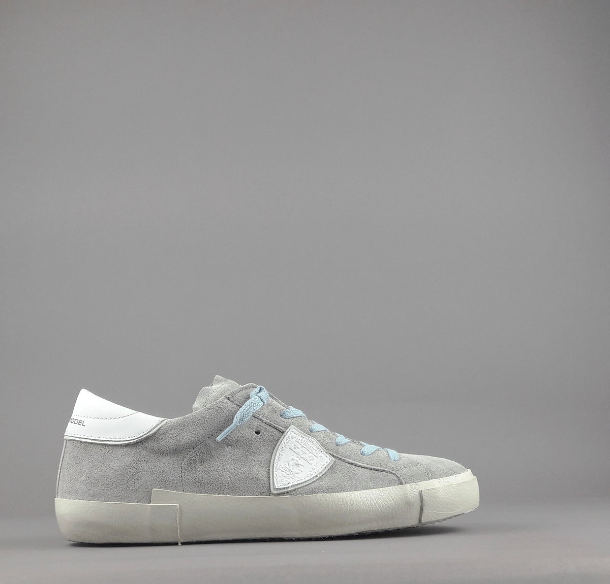 Philippe Model Paris Uomo Camoscio Grigio Chiaro