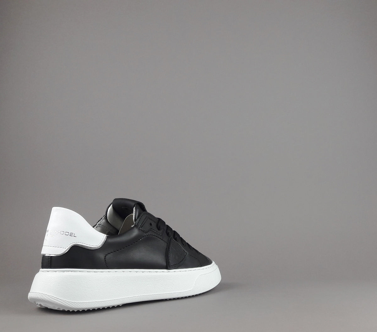 Philippe Model Sneakers Donna New Temple Pelle Nero Spoiler Bianco