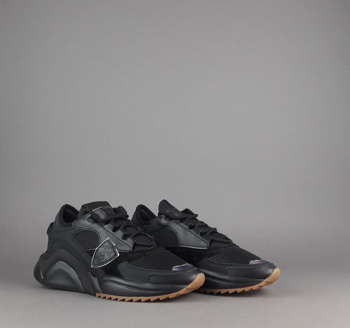 Philippe Model Sneakers Donna Eze Pelle Camoscio Tela Nero