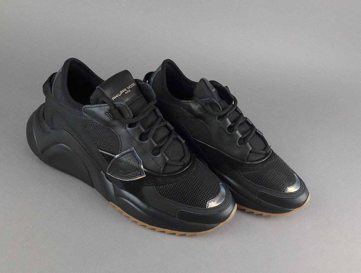 Philippe Model Sneakers Donna Eze Pelle Camoscio Tela Nero