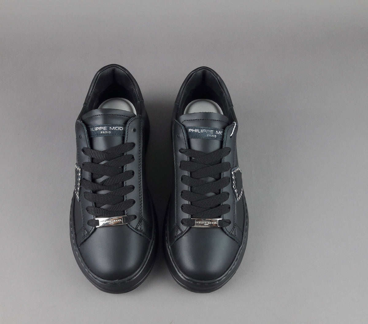 Philippe Model Sneakers Donna New Temple Pelle Nero