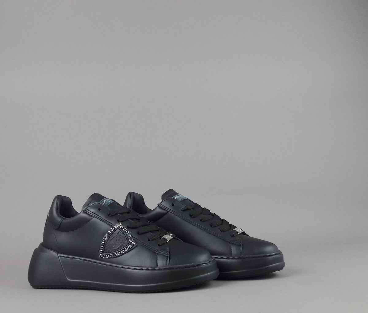 Philippe Model Sneakers Donna New Temple Pelle Nero
