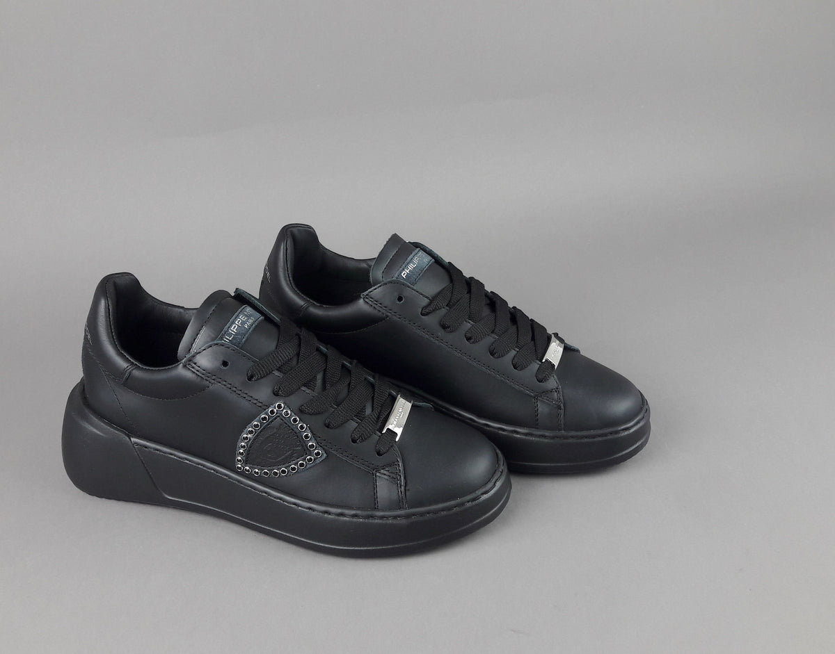 Philippe Model Sneakers Donna New Temple Pelle Nero