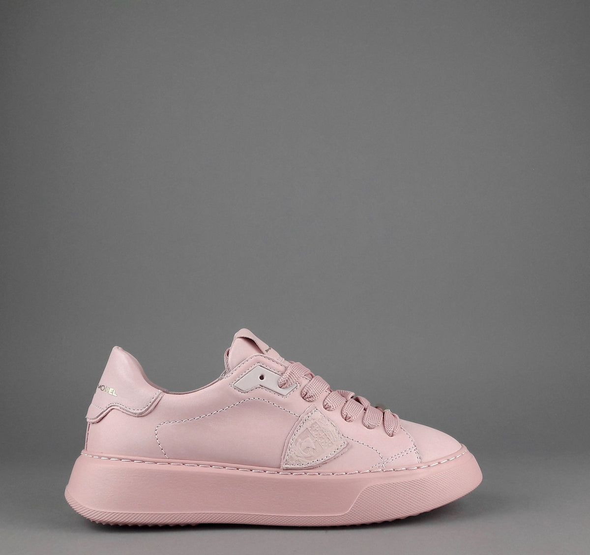 Philippe Model Sneakers Donna New Temple Pelle Rosa Antico