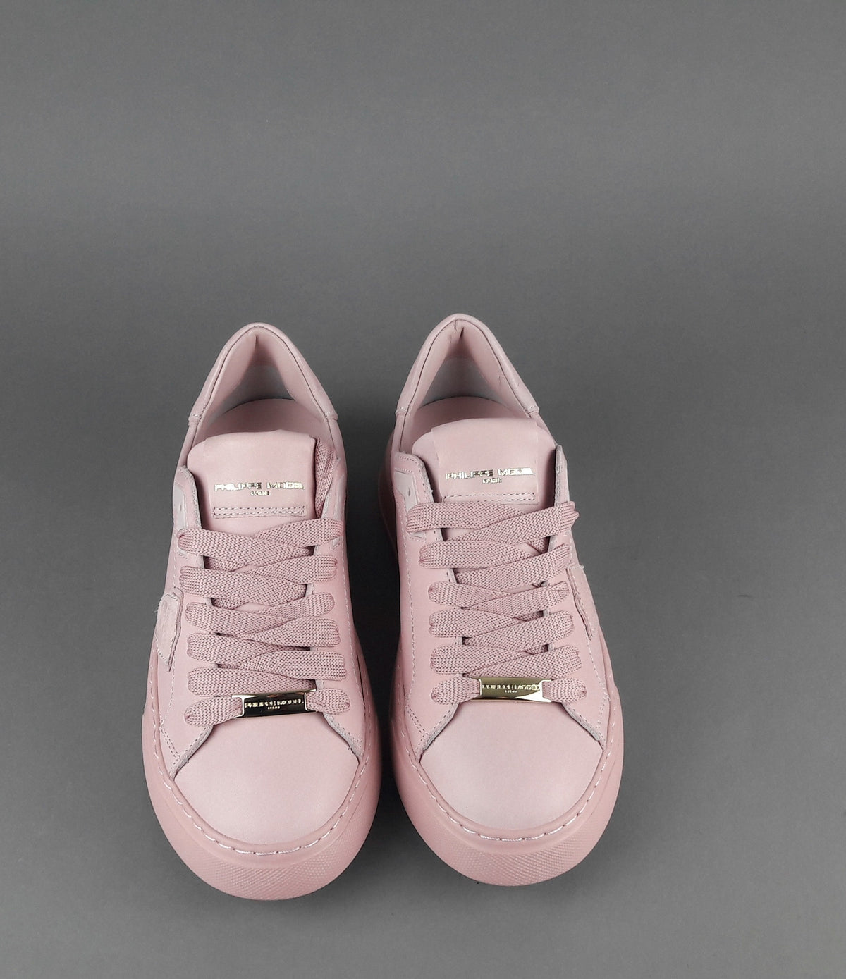 Philippe Model Sneakers Donna New Temple Pelle Rosa Antico
