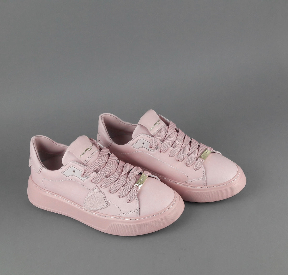Philippe Model Sneakers Donna New Temple Pelle Rosa Antico