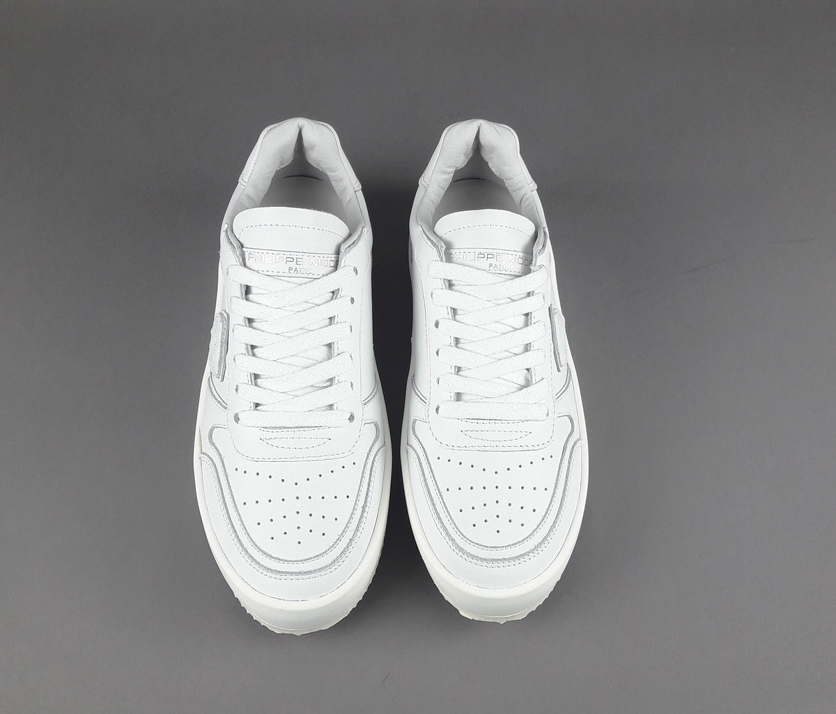 Philippe Model Sneakers Donna Nice Pelle Bianco Spoiler Bianco